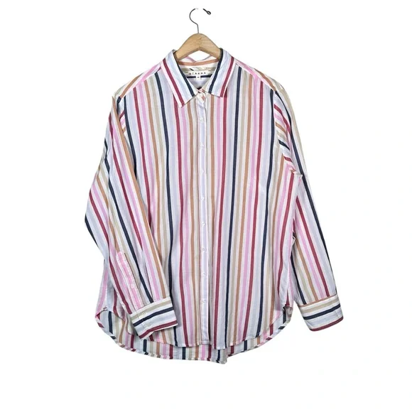 XIRENA Beau Stripe Long Sleeve Button Down Shirt - Picture 3 of 9